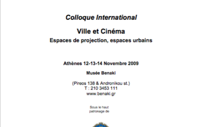 Ville et cinéma : espaces de projection, espaces urbains
