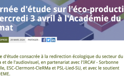 L’étude d’impact de l’éco-production L’étude d’impact de l’éco-production