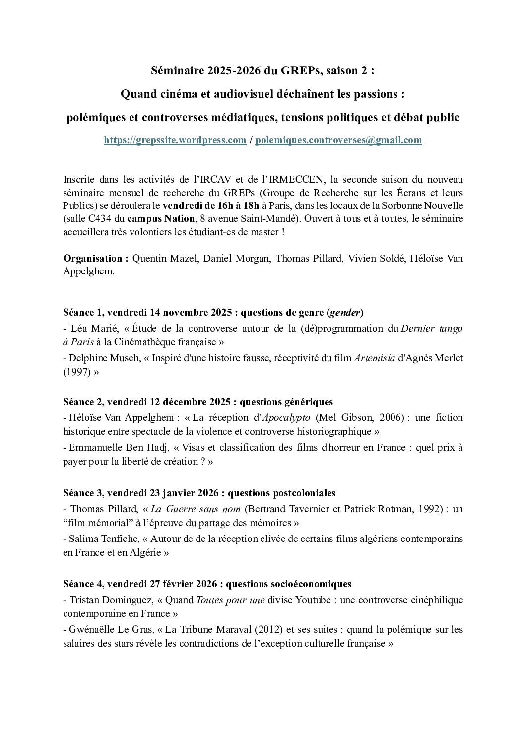 Programme séminaire GREPs – saison 2