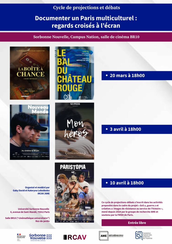 Cycle de projections et débats en salle BR10 du Campus Nation de la Sorbonne Nouvelle.