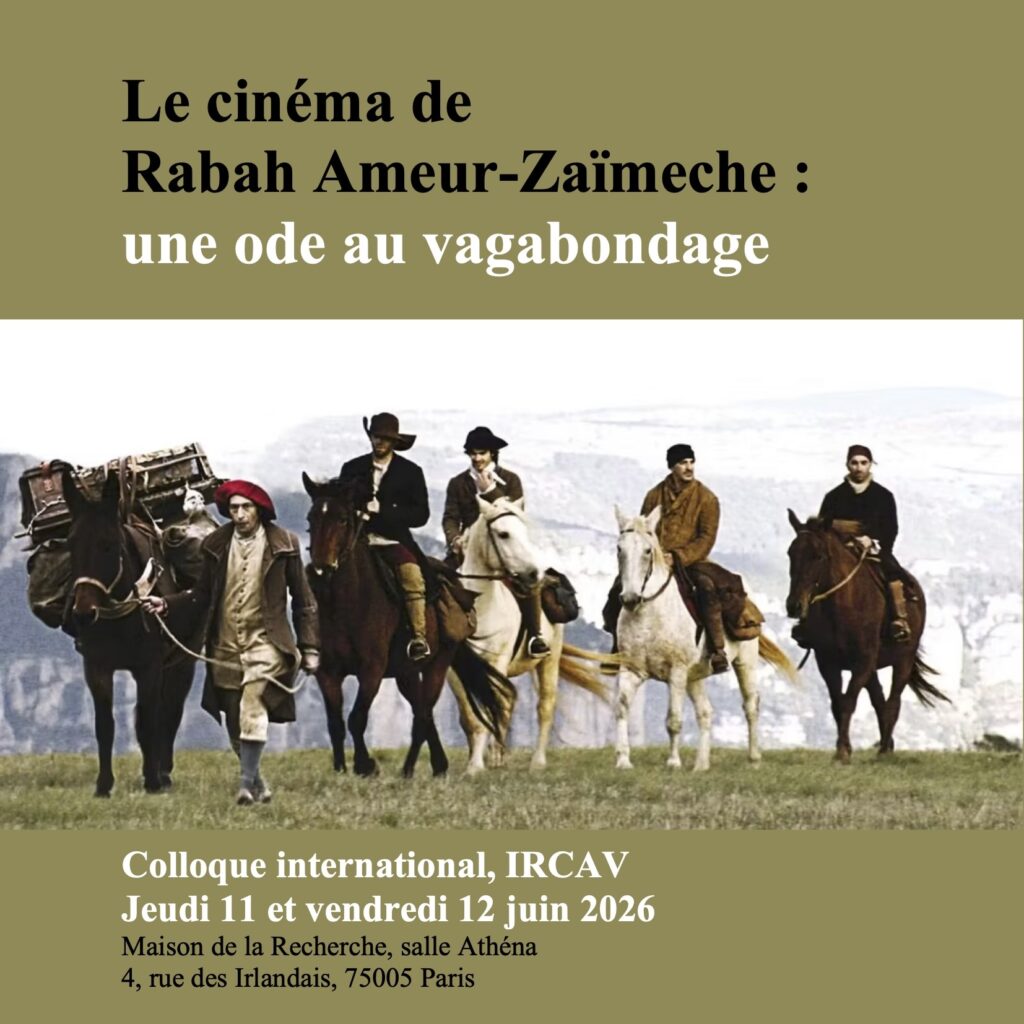 Colloque international les 11 et 12 juin 2026 en salle Athéna de la Maison de la recherche de la Sorbonne Nouvelle.