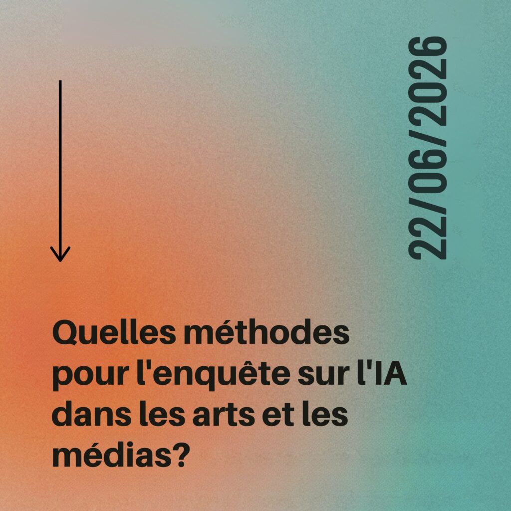 Journée d'étude le 22 juin 2026 en salle Mezzanine de la Maison de la recherche de la Sorbonne Nouvelle.